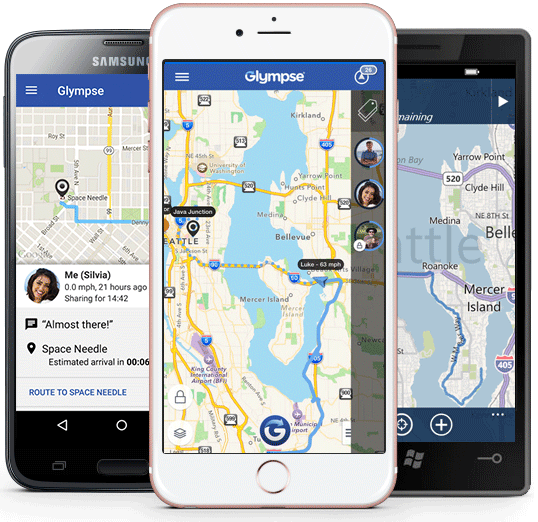 aplicación para compartir ubicación glympse